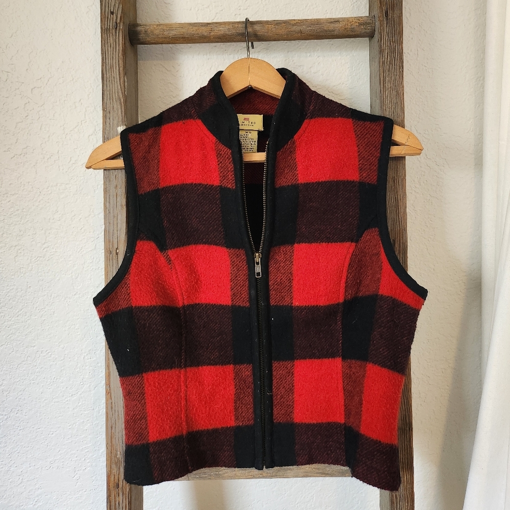 Vintage "Limited America" flannel vest